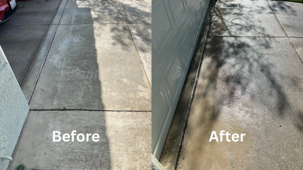 Concrete Pressure Washing in Rocklin