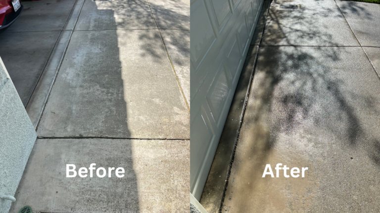 Concrete Pressure Washing in Rocklin