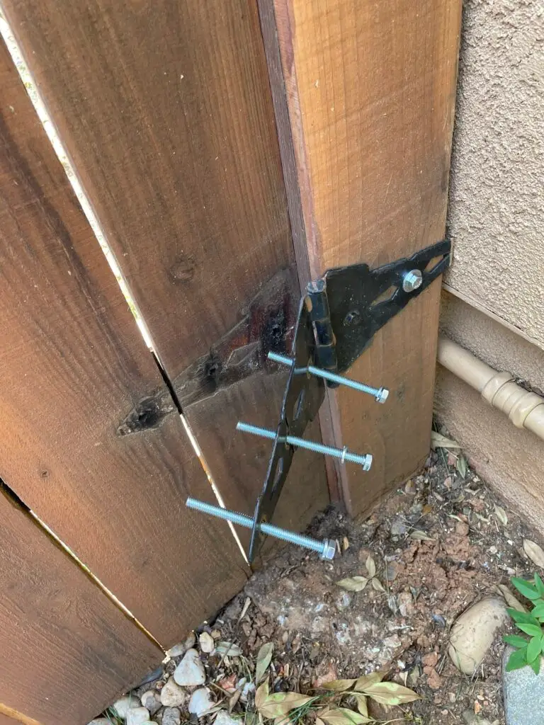 Punch List Services Project in Auburn — fence plank securing